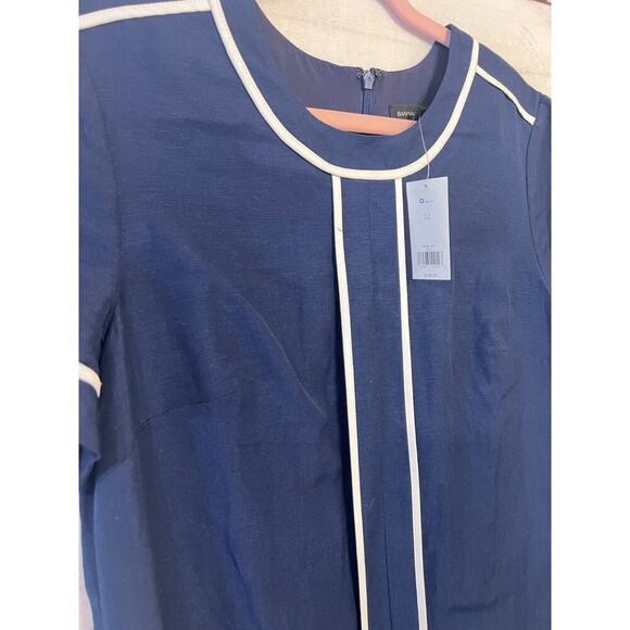 Banana Republic Size 12 Navy White Dress NWT MSRP $139 - Picture 6 of 6